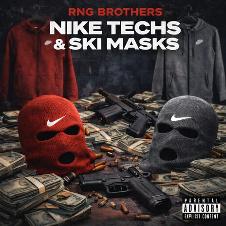 NIKE TECHS AND SKI MASK ft. HUNCHO cover art