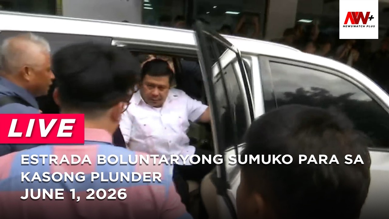 Estrada boluntaryong sumuko para sa kasong plunder | NewsWatch Live cover art