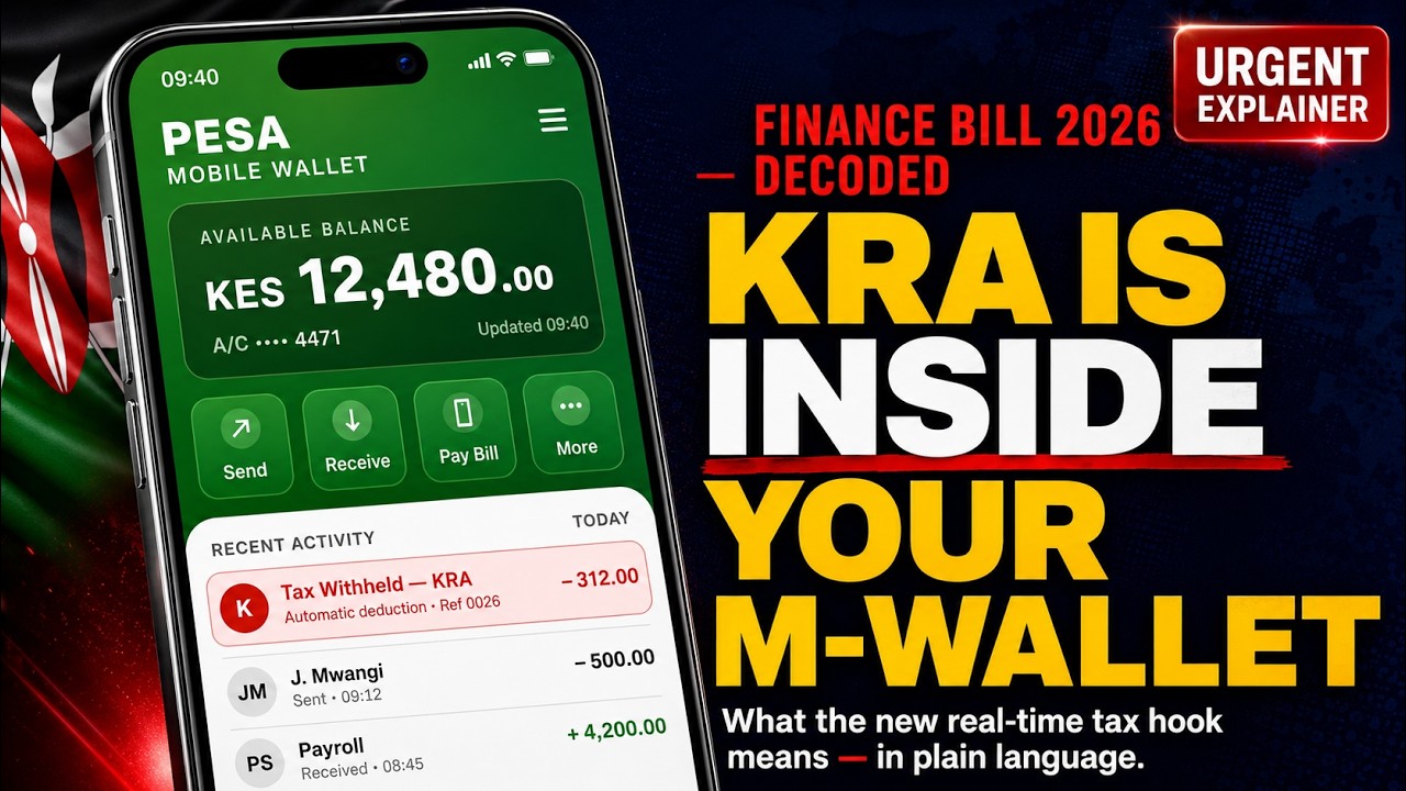 KRA Is Coming For Your M-Pesa — Finance Bill 2026 Explained cover art