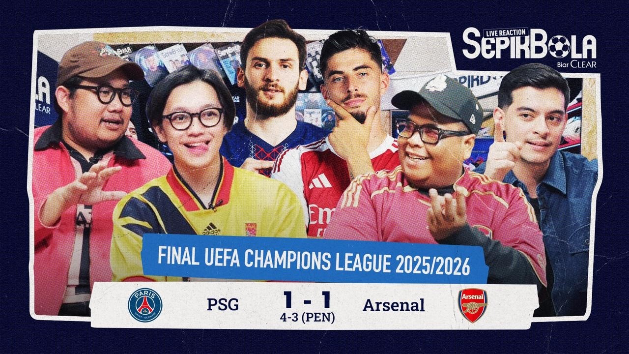 Sepik Bola 🔴 [LIVE REACTION] Final UEFA Champions League 25/26: PSG VS Arsenal! cover art