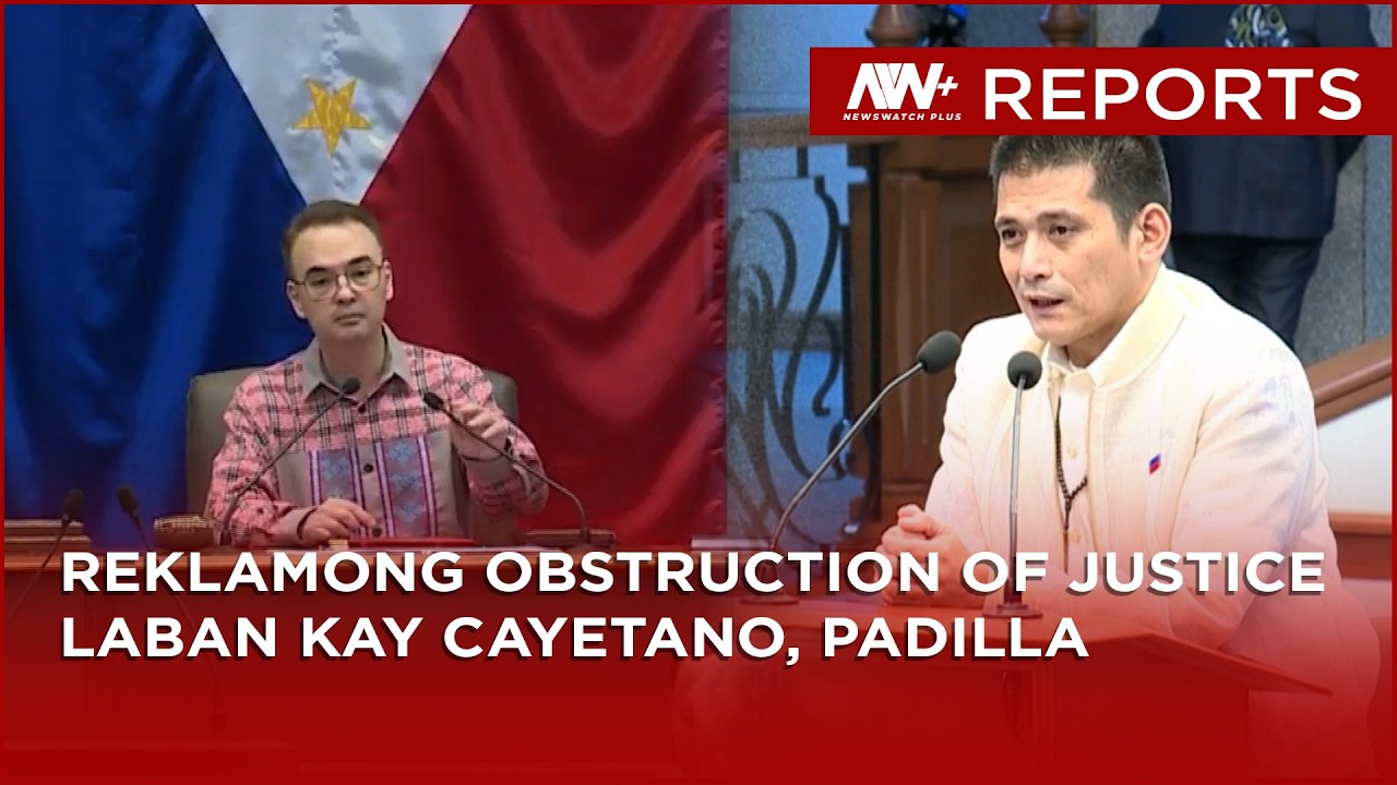 Cayetano, Padilla, Aplasca sinampahan ng reklamong obstruction of justice | NewsWatch Reports cover art