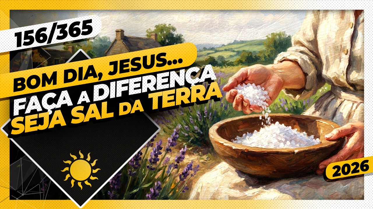 FAÇA A DIFERENÇA: SEJA SAL DA TERRA - Bom dia, Jesus! 156/365 (2026) cover art