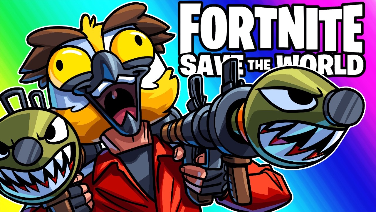 Fortnite Save The World - FIRING ROCKET LAUNCHER cover art