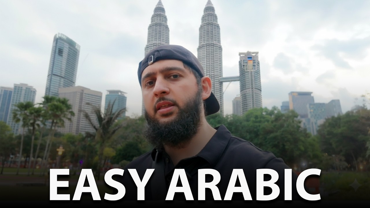Arabic Walking Vlog in Kuala Lumpur | [comprehensible input] + subtitles cover art