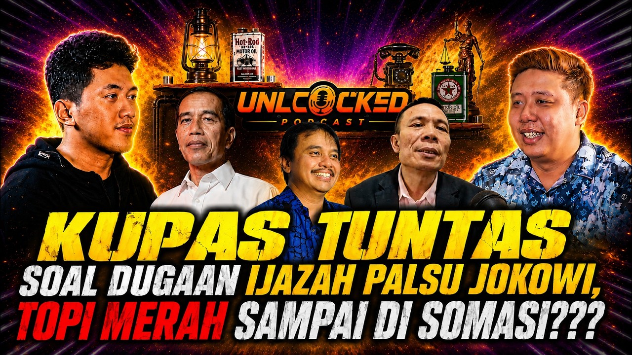TOPI MERAH DI SOMASI IMBAS BONGKAR DUGAAN IJAZAH PALSU JOKOWI??? cover art