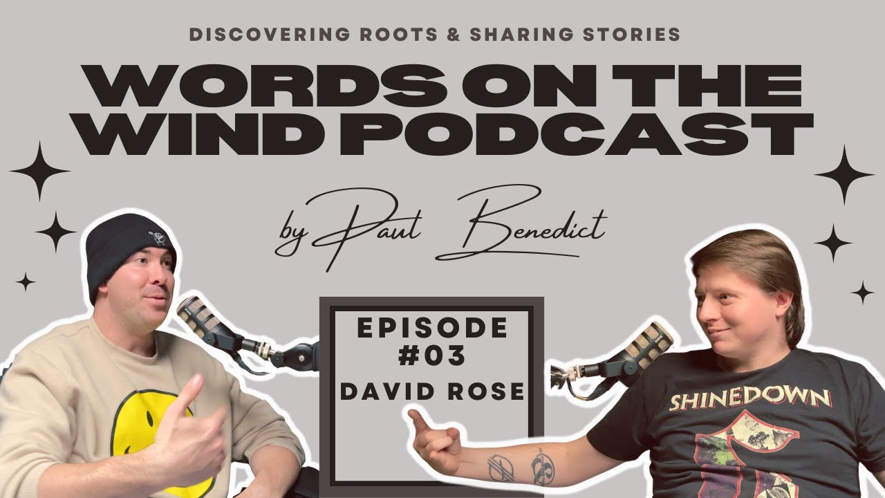 David Rose: Musician, Guitar, Bass, Red, Clint Lowery, Chapter Black | Words on the Wind Podcast #03 cover art