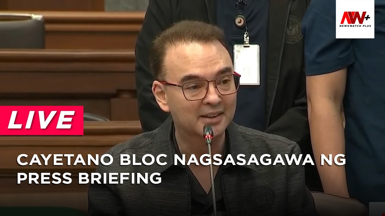 Cayetano bloc nagsasagawa ng press briefing | NewsWatch Live cover art