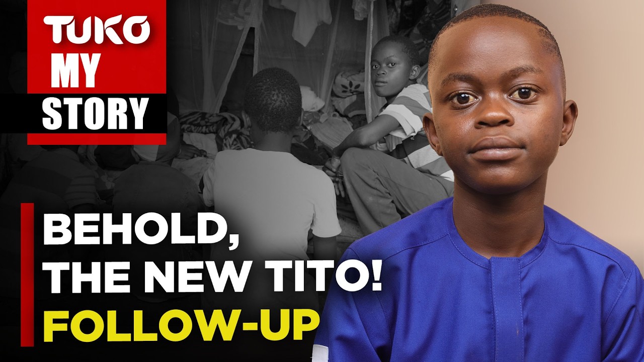 Kenyans come through for Tito, the 14 year old taking care of his family, after Tuko aired his story cover art