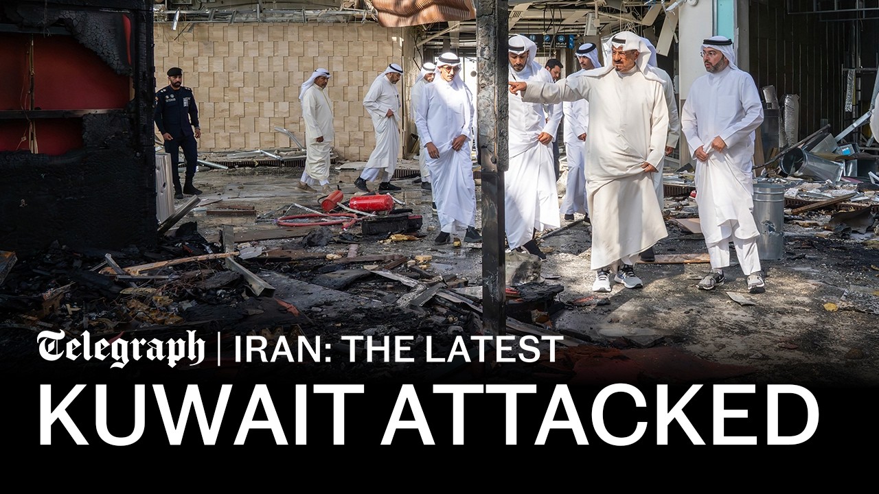 Iran strikes Kuwait airport after US bombs Qeshm Island | Iran: the Latest cover art