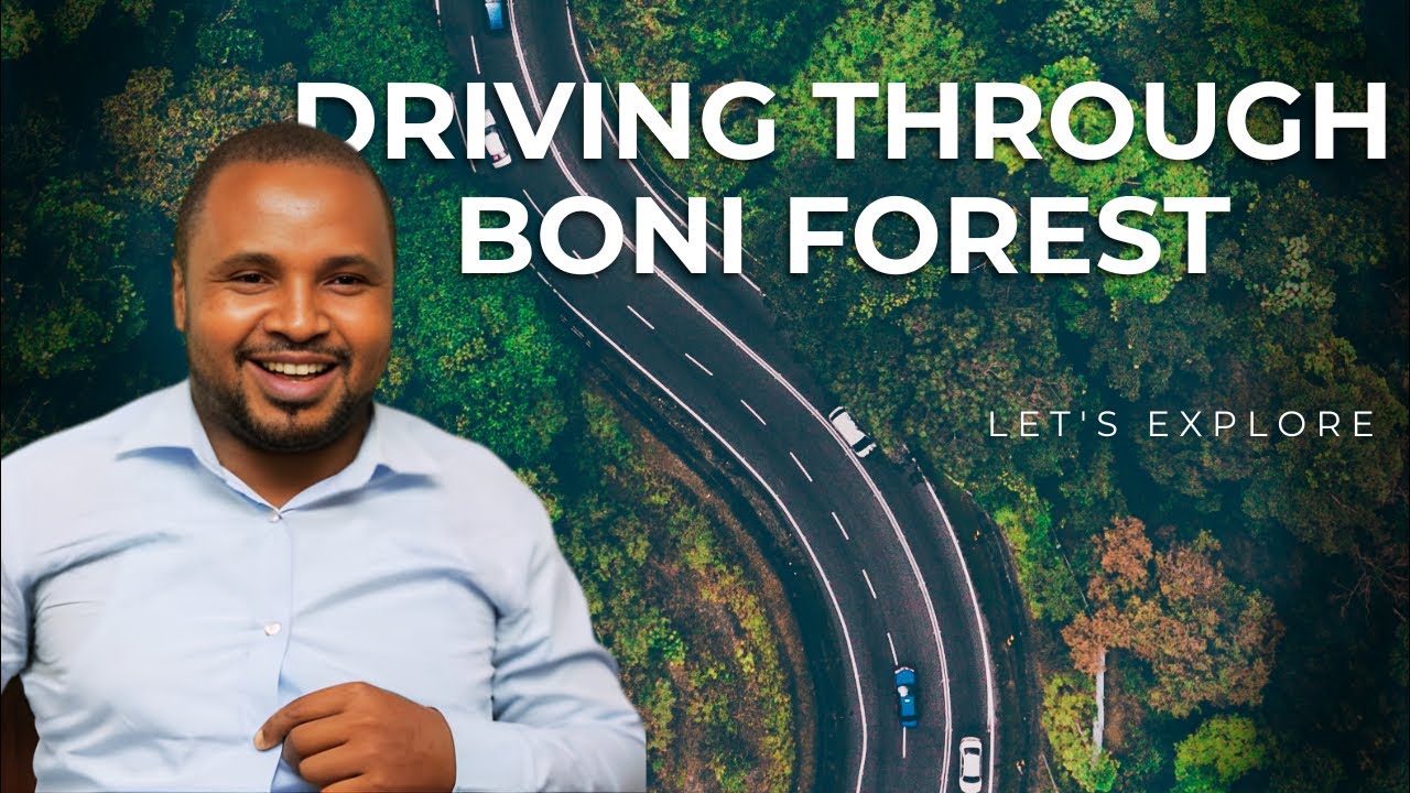 Driving through Boni Forest, Lamu