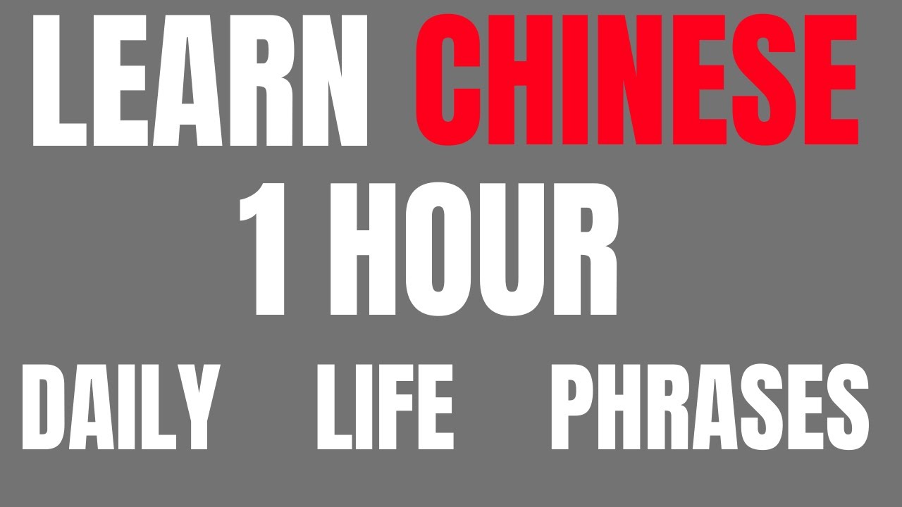 Learn Chinese | Chinese Phrases for Daily Life | 1 Hour Chinese Lesson cover art