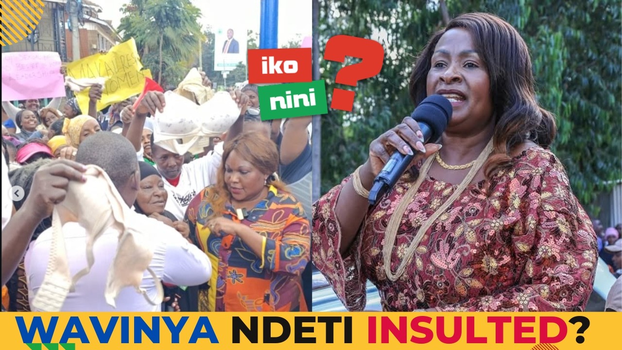 Women Hold Bras in Protest!: Women Defend Wavinya Ndeti After Makau's Vulgar Attack! cover art