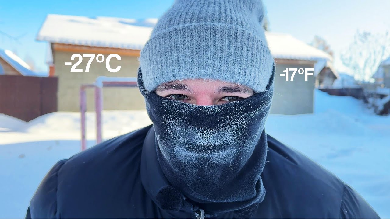 A walk in -27°C in Siberia - Vlog in Russian with subtitles cover art
