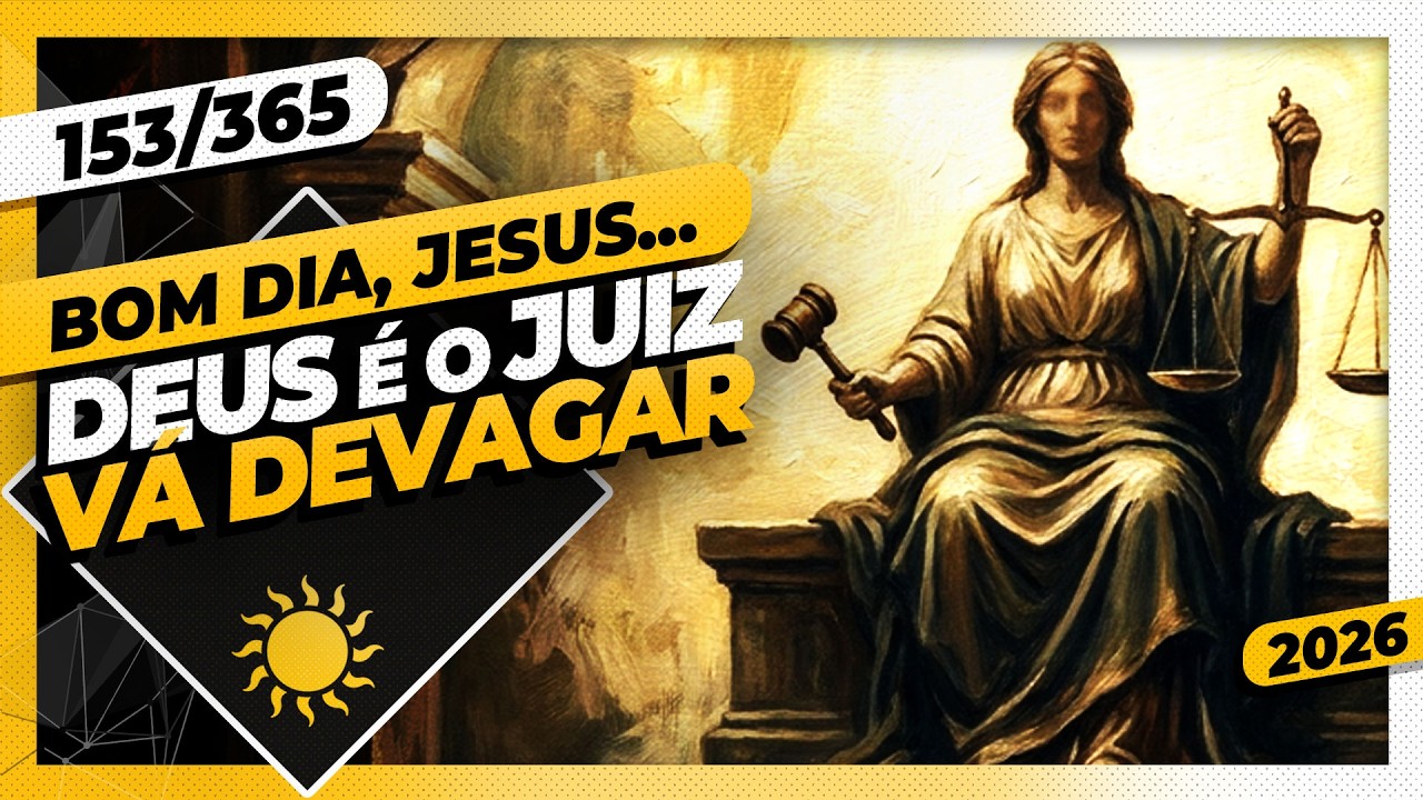 DEUS É O JUIZ: VÁ DEVAGAR - Bom dia, Jesus! 153/365 (2026) cover art
