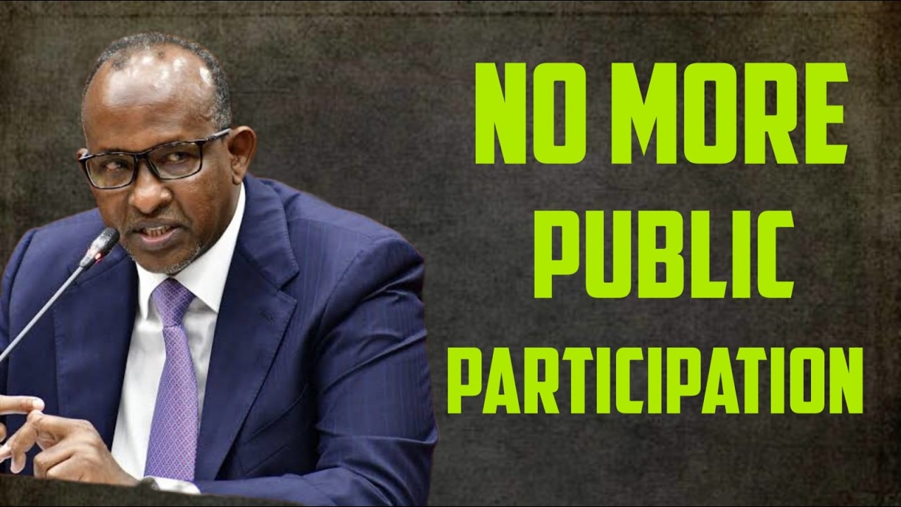There Will Be No More Public Participations; Government Will Give Direction Onwards - Duale cover art
