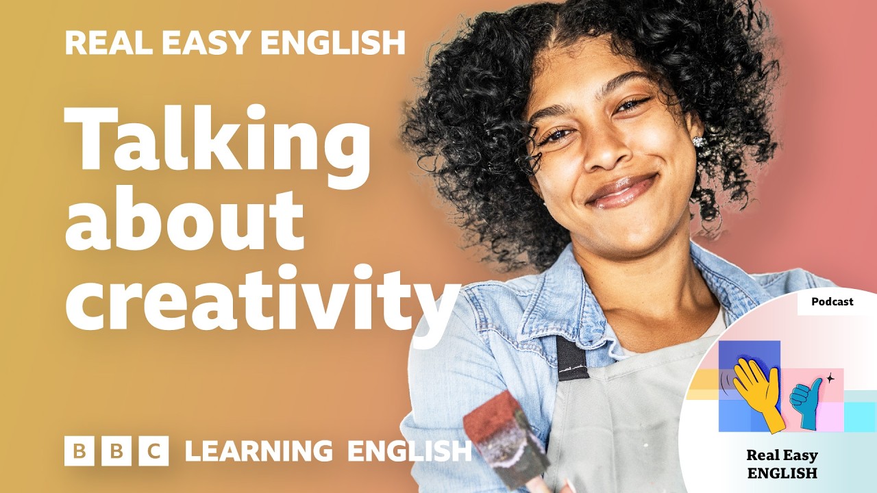 Talking about creativity 🧑‍🎨🪡📷 Real Easy English cover art