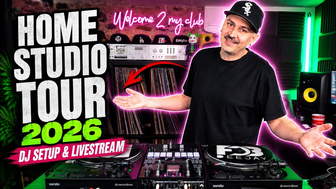 HOME STUDIO TOUR 2026 - SETUP DJ & LIVESTREAM