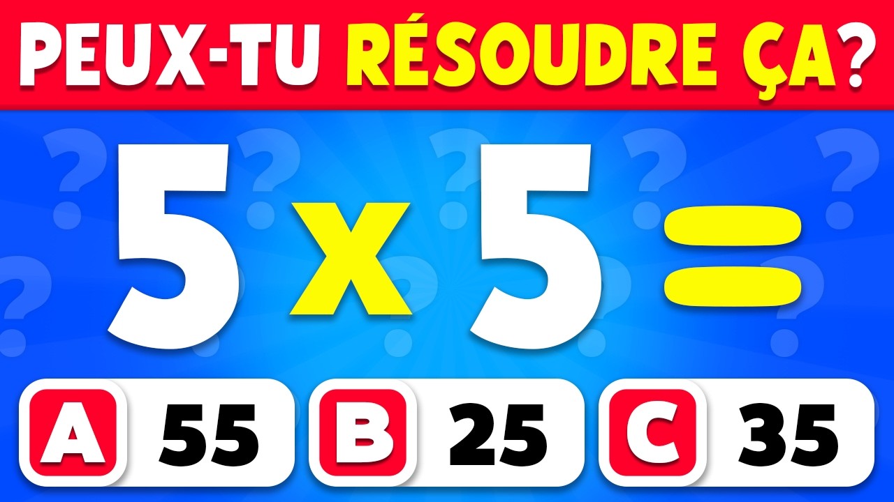 Peux-tu passer ce QUIZ de MATHÉMATIQUES...? ➗✖️🤓 | 60 niveaux de Calcul Mental cover art