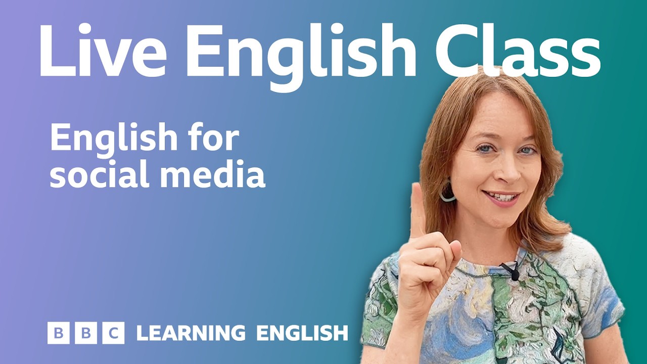 How to talk about social media in English: Live English Class cover art