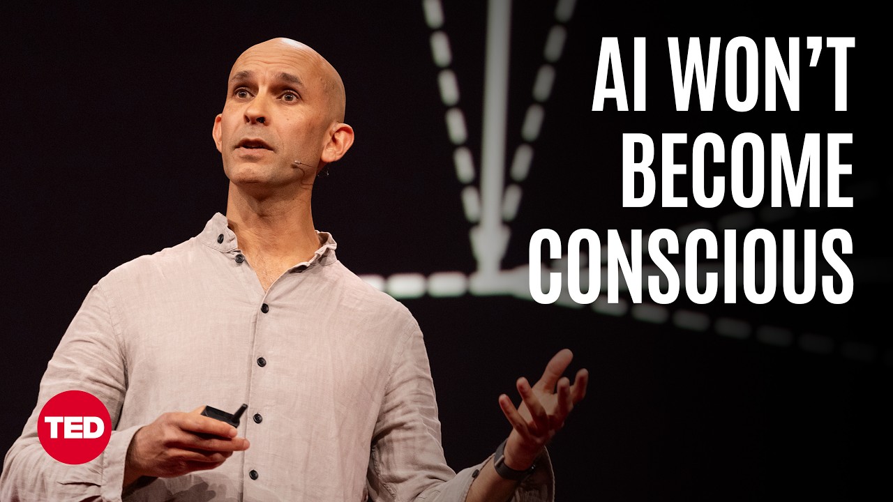 Why AI Isn’t Going to Become Conscious | Anil Seth | TED cover art