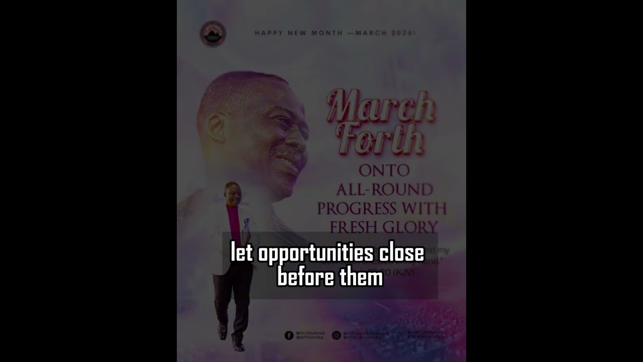 Welcome To The Month of March. Daniel Olukoya cover art