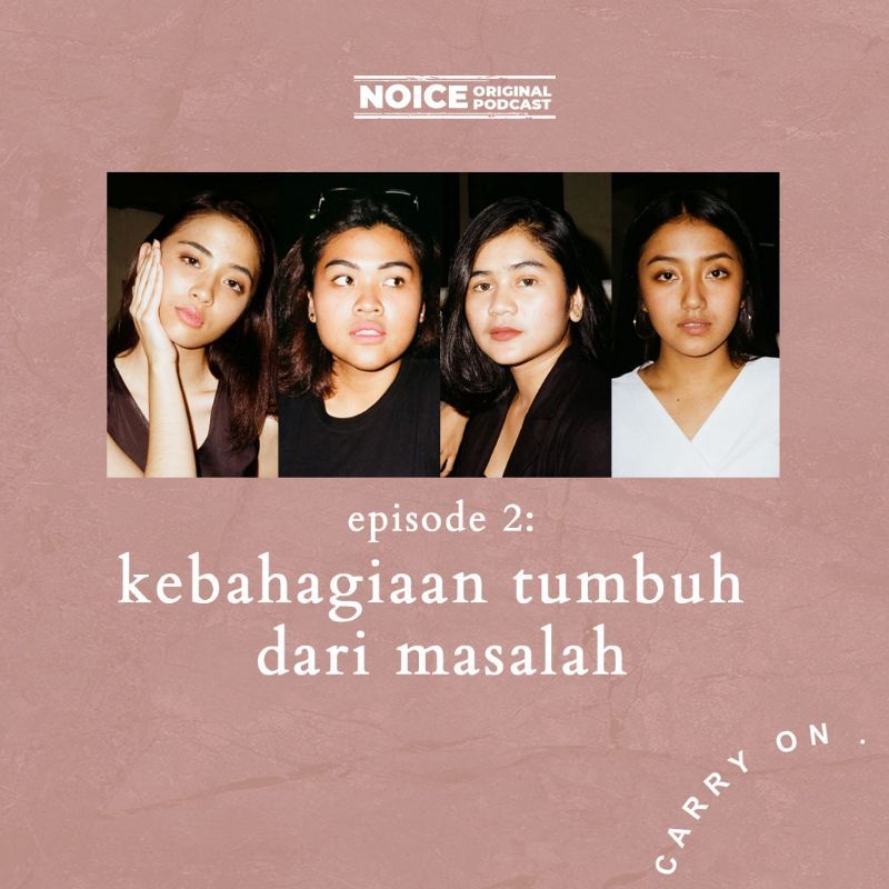 kebahagiaan tumbuh dari masalah. cover art