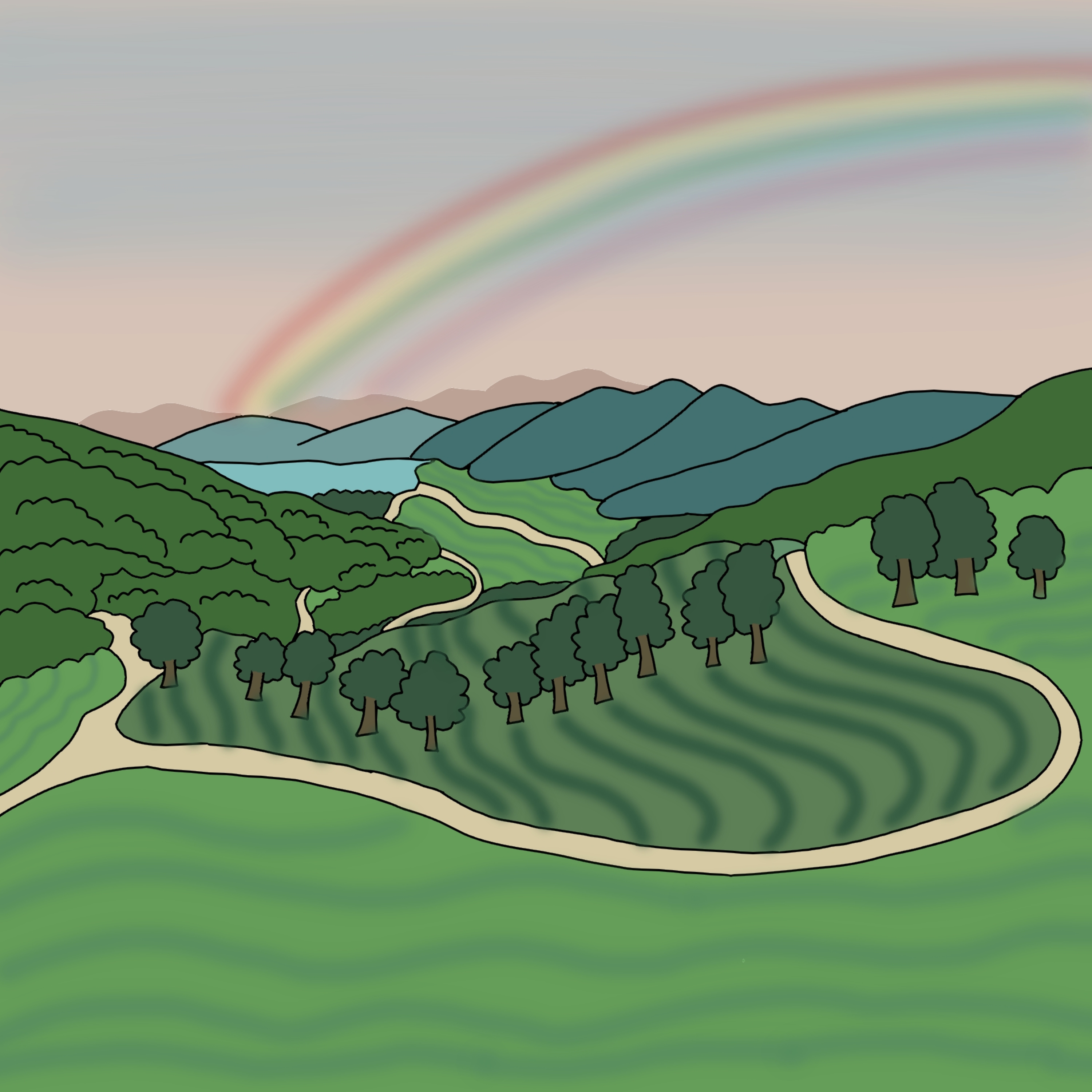 pelangi setelah hujan cover art