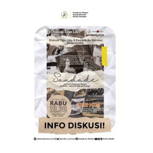 Diskusi Tiga Lilin x Pondok Asshireen - Suapustaka - Saudade cover art