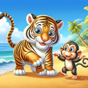 Papah Rommi dan Kakak Aisyah : Harimau dan Monyet cover art