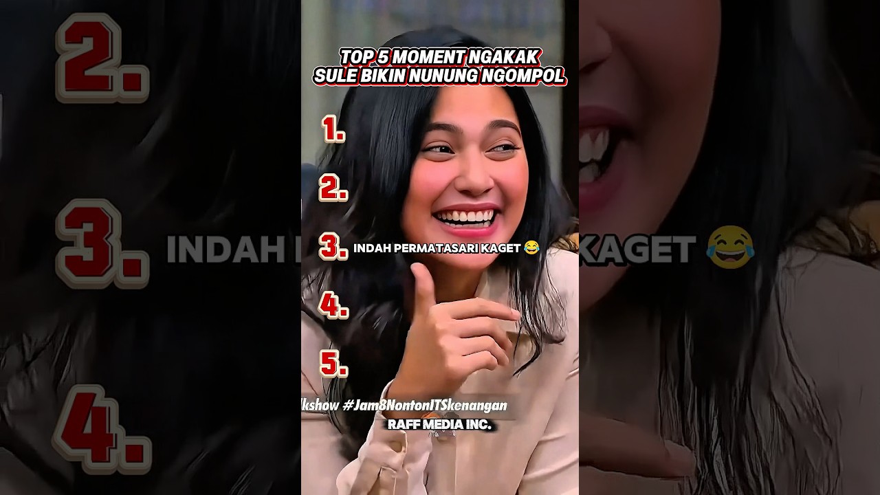 Top 5 Moment Ngakak Sule Bikin Nunung Ngompol π