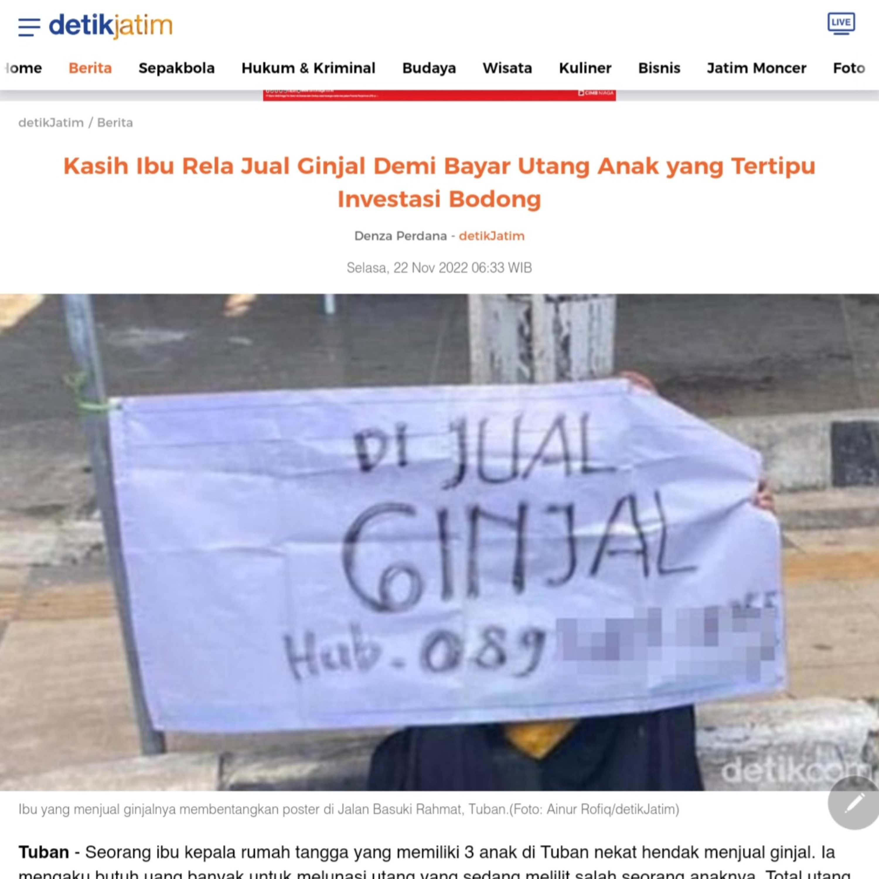 Anak Kabur Terlilit Utang 200 Juta, Ibu Terpaksa Mau Jual Ginjal. Legal atau Ilegal Nih? cover art