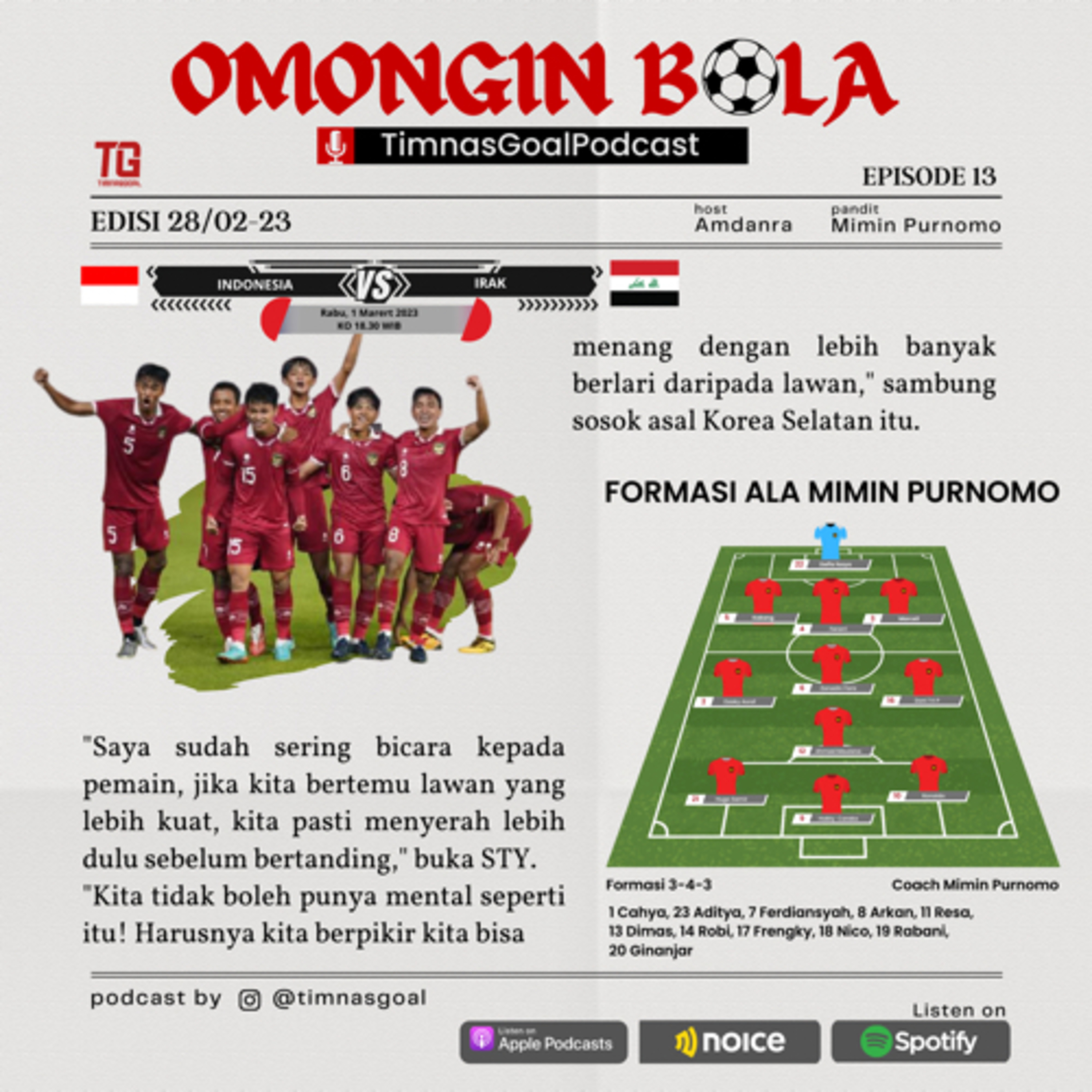 #EPS13 Mampukaj TimnasU20 Bicara Banyak di PialaAsiaU20?? | selamat buka puasa MU!!! cover art