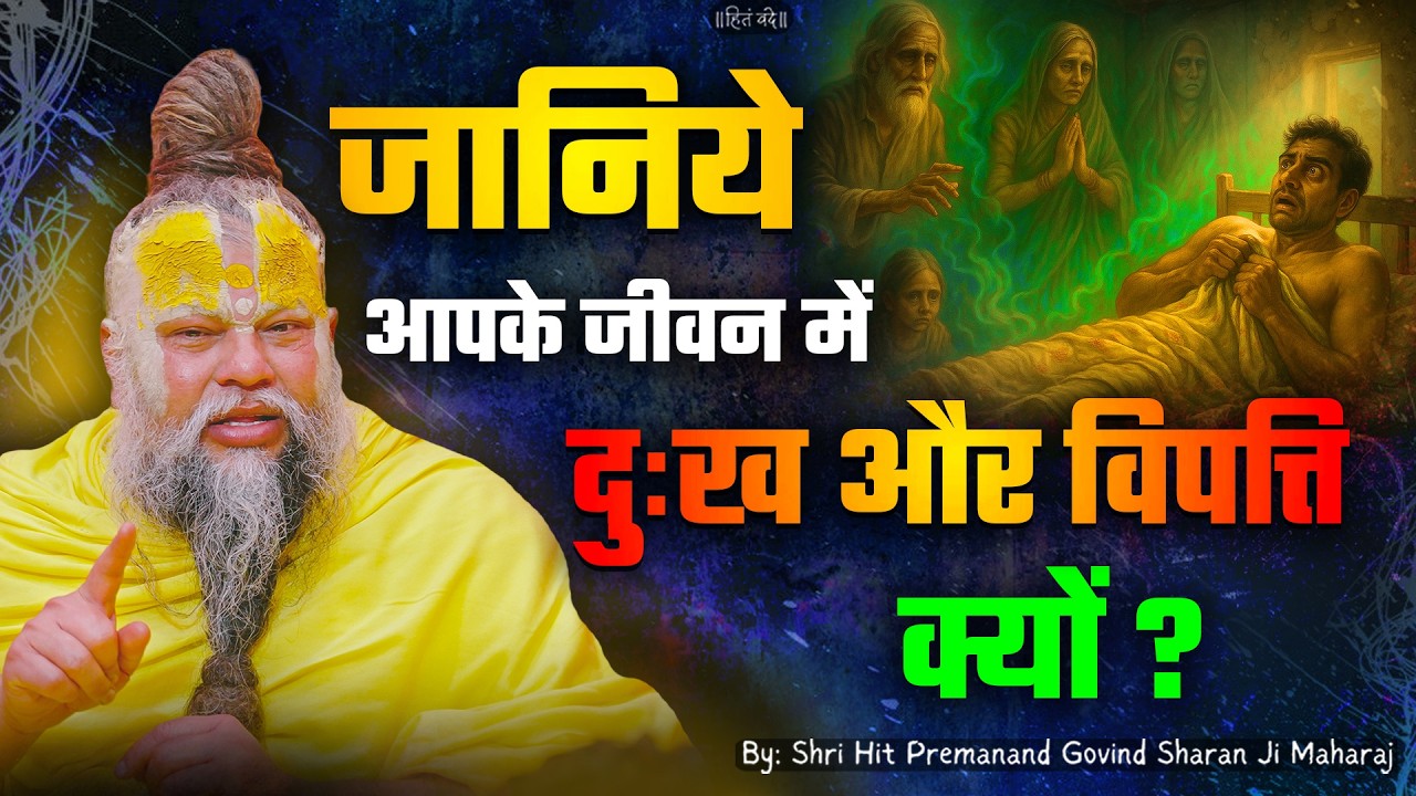 जानिये आपके जीवन में दुःख और विपत्ति क्यों? // 08-06-2026 // Shri Hit Premanand Ji Maharaj cover art