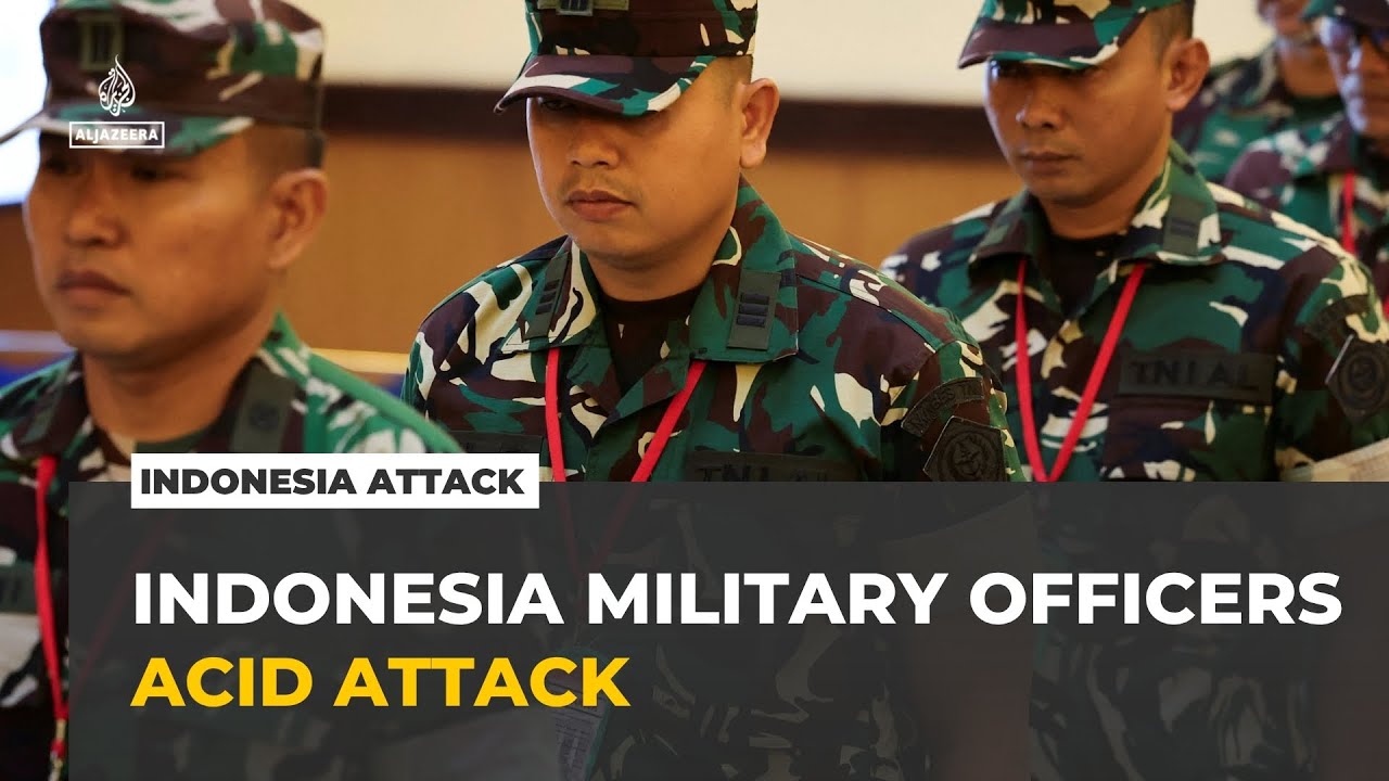 Indonesia acid attack: Four military officers jailed for attack on activist cover art