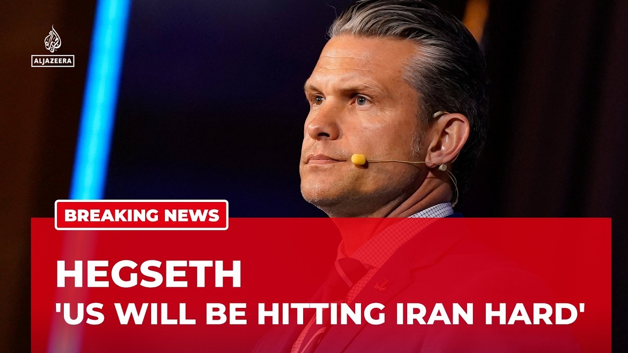 US military will be hitting Iran hard : Hegseth cover art