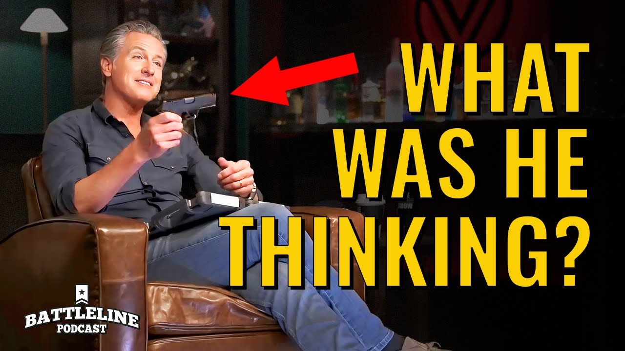 Shawn Ryan gifts Gavin Newsom a SIG handgun cover art
