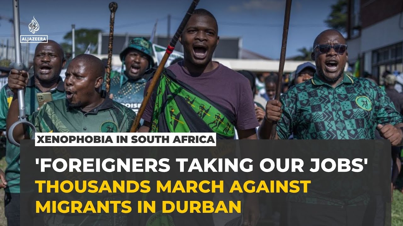 Thousands march in South Africa demanding undocumented migrants leave the country cover art