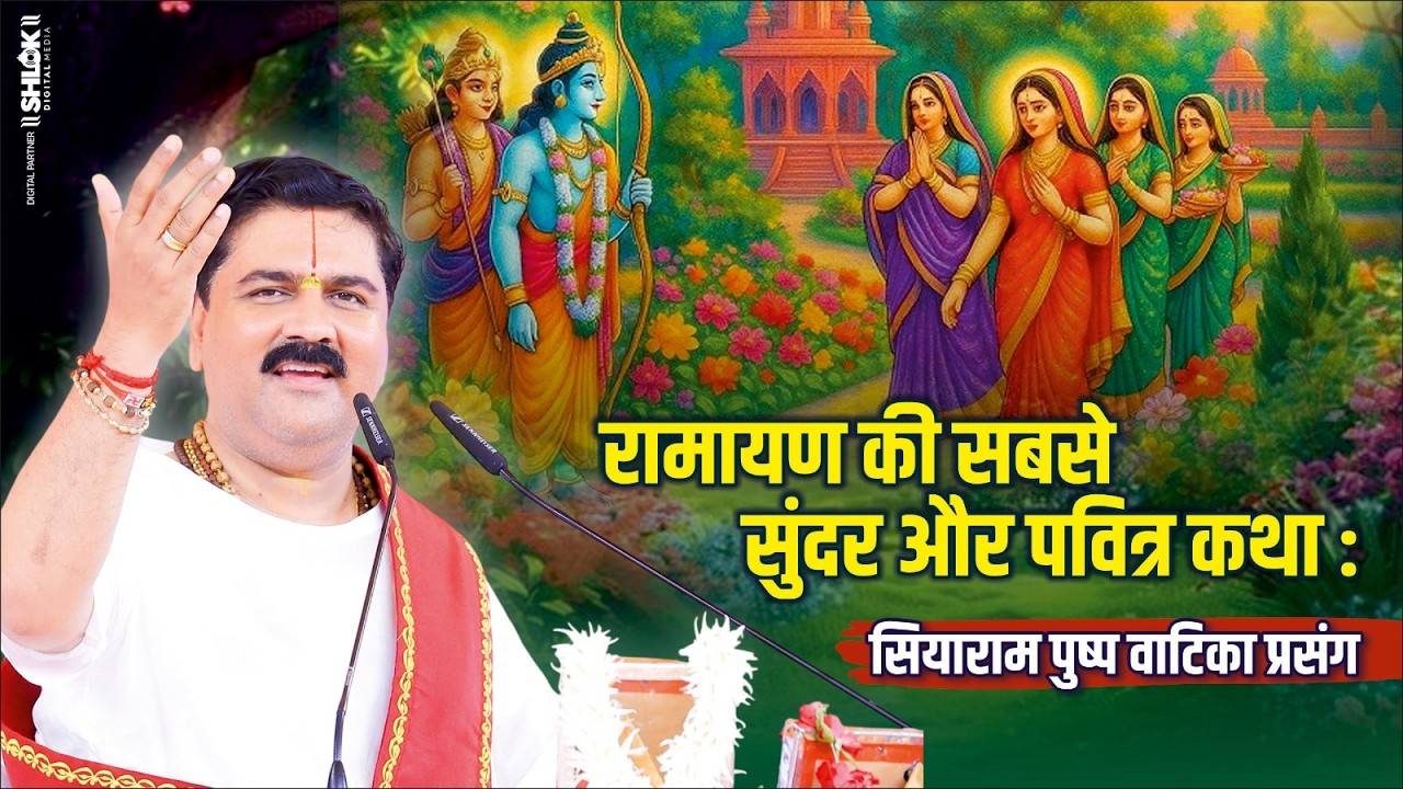 रामायण की सबसे सुंदर और पवित्र कथा : सियाराम पुष्प वाटिका प्रसंग / Pujya Rajan Jee cover art
