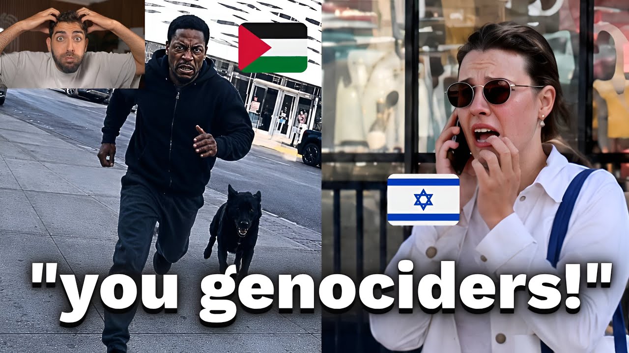 Pro Palestinian CHARGES at Jews With His Dog, Then This Happens! cover art
