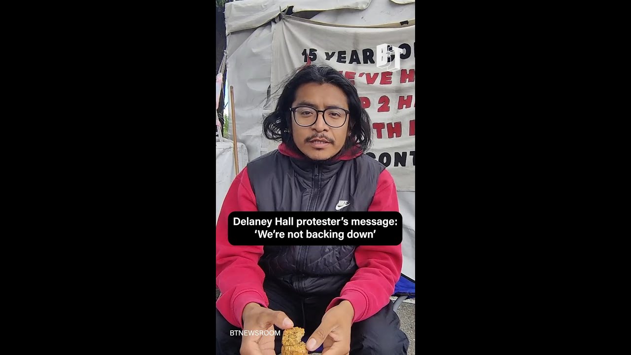 Delaney Hall protester's message: 'We're not backing down'