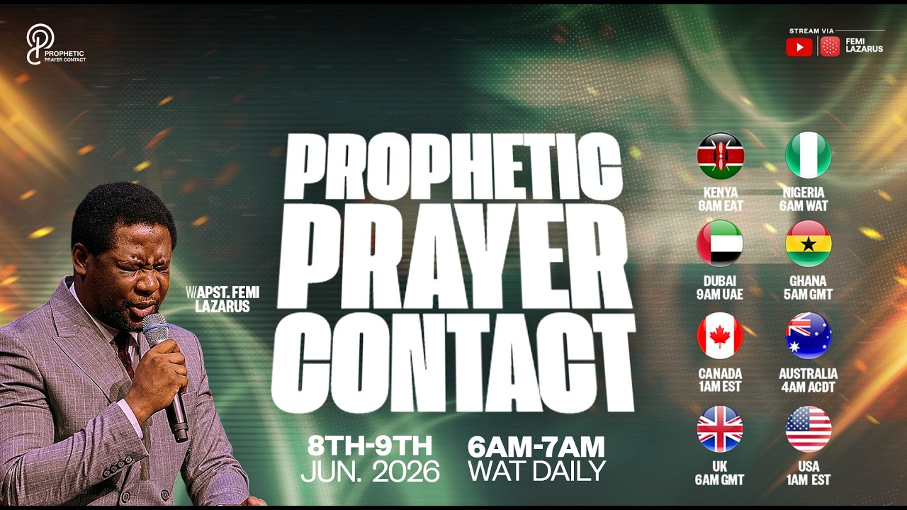 PROPHETIC PRAYER CONTACT || 8TH JUNE 2026 cover art