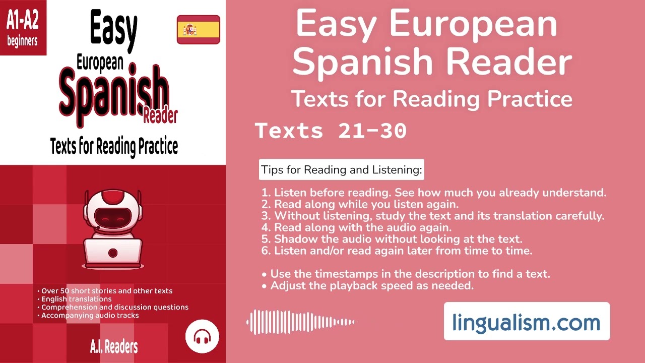 Easy Spanish (European) Reader (Texts 21-30) - Lingualism cover art