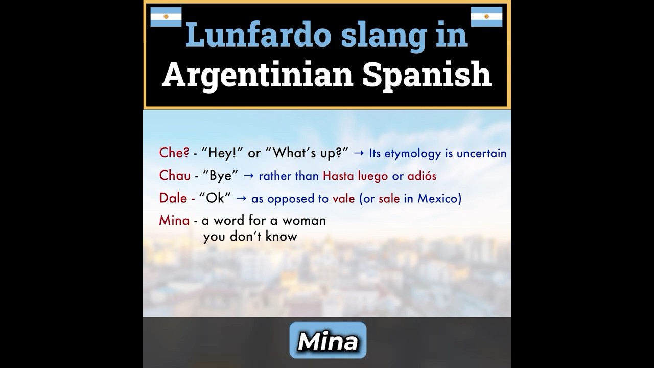 LUNFARDO Slang in Rioplatense Spanish cover art