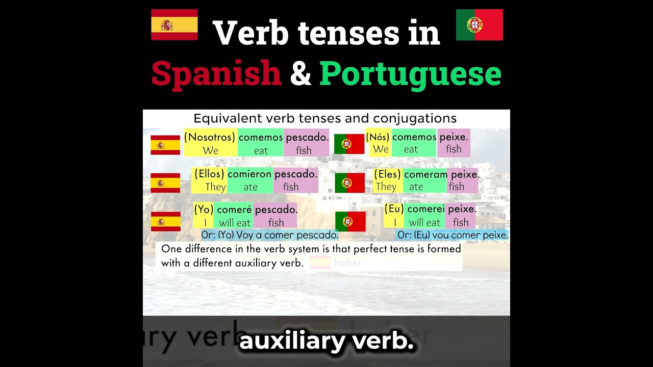 Verb tenses in Spanish and Portuguese cover art