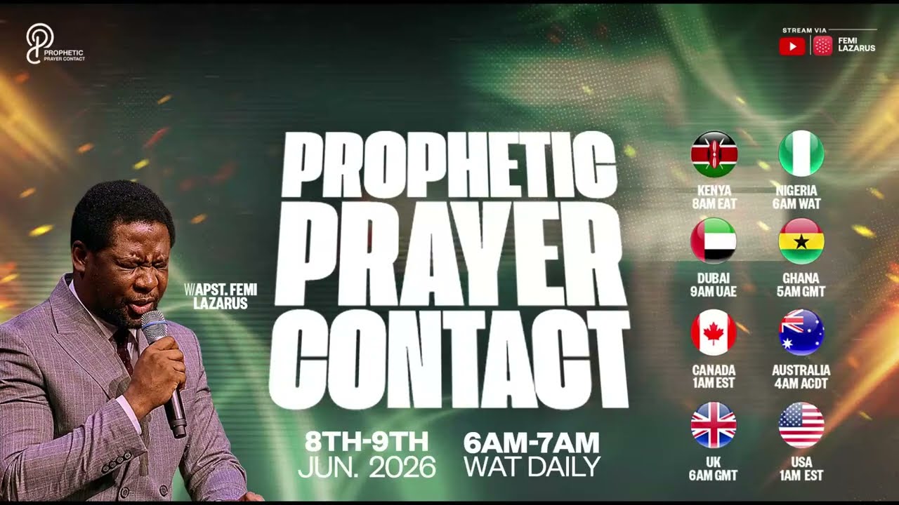 PROPHETIC PRAYER CONTACT || 9TH JUNE 2026 cover art