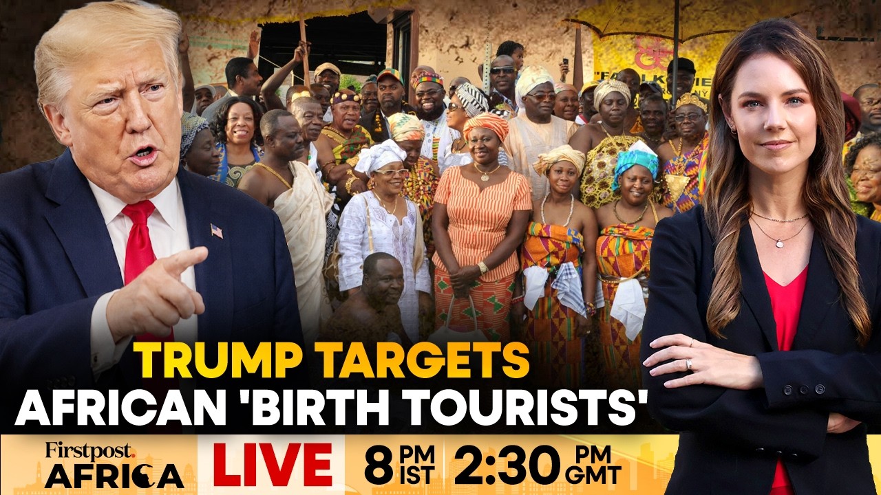 LIVE: Trump Cracks Down on 'Birth Tourism' Network in Africa, Europe | US Visa | Firstpost Africa cover art