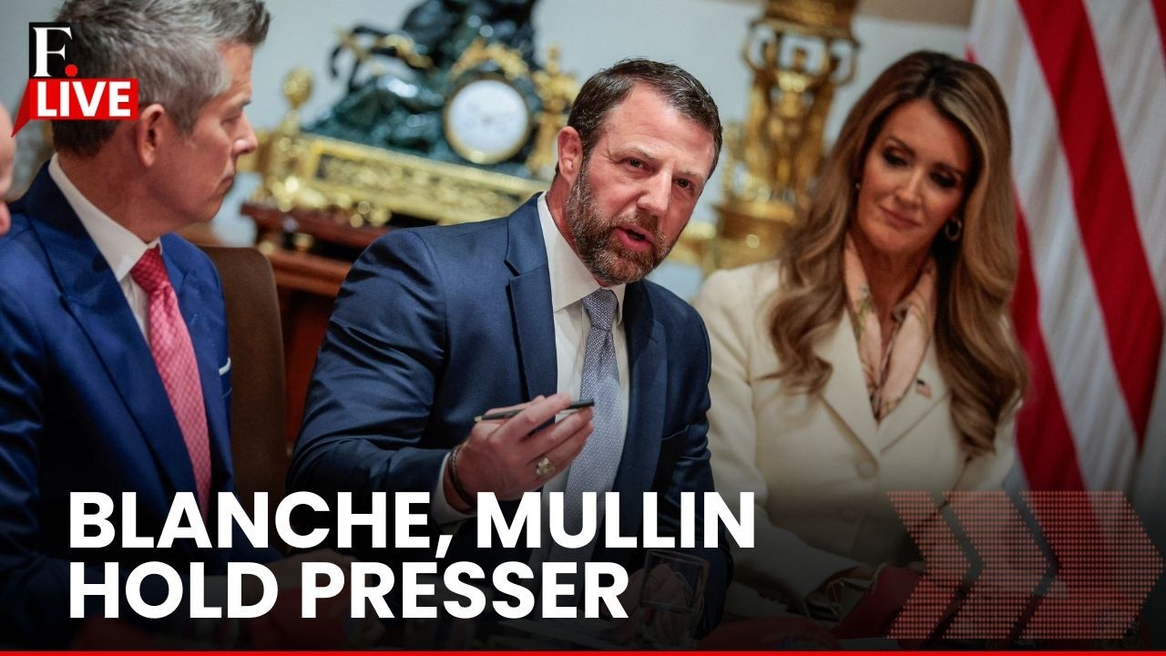 LIVE: Acting AG Blanche, DHS Secy Mullin Hold Press Conference on Migrant Children | ICE Funds cover art