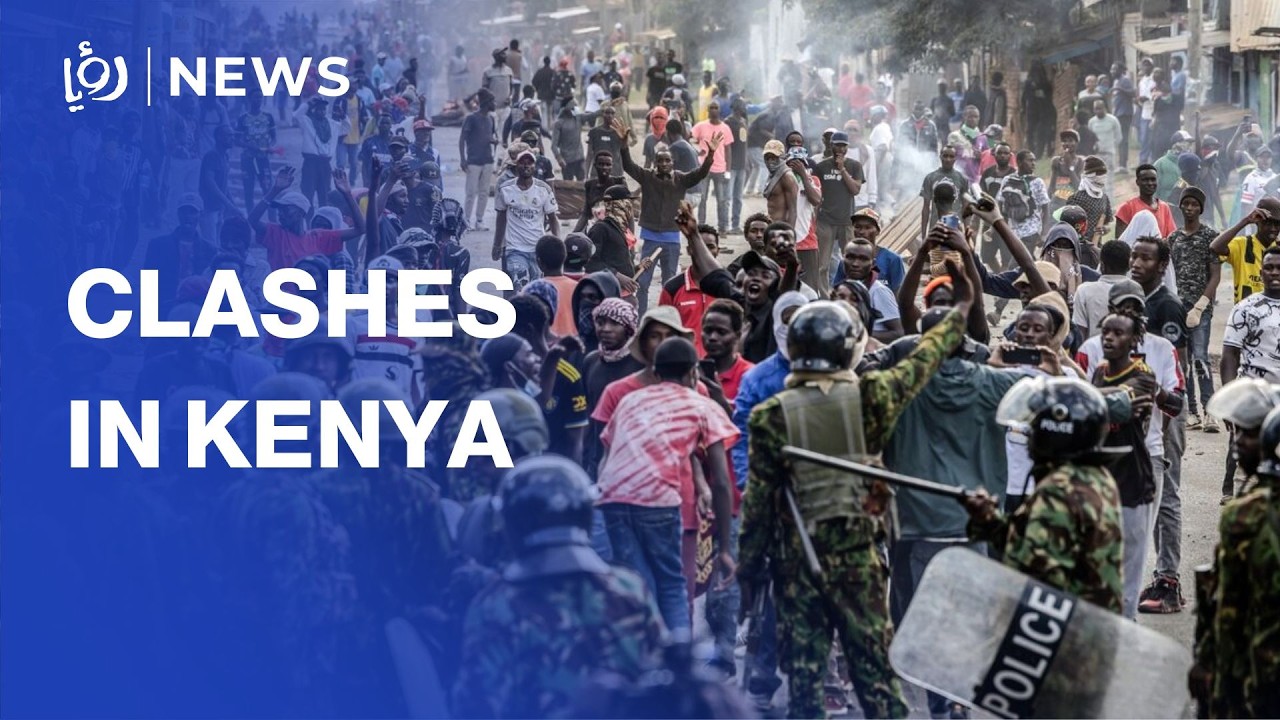 Clashes between Kenyan police, protesters demonstrating over US Ebola centre cover art