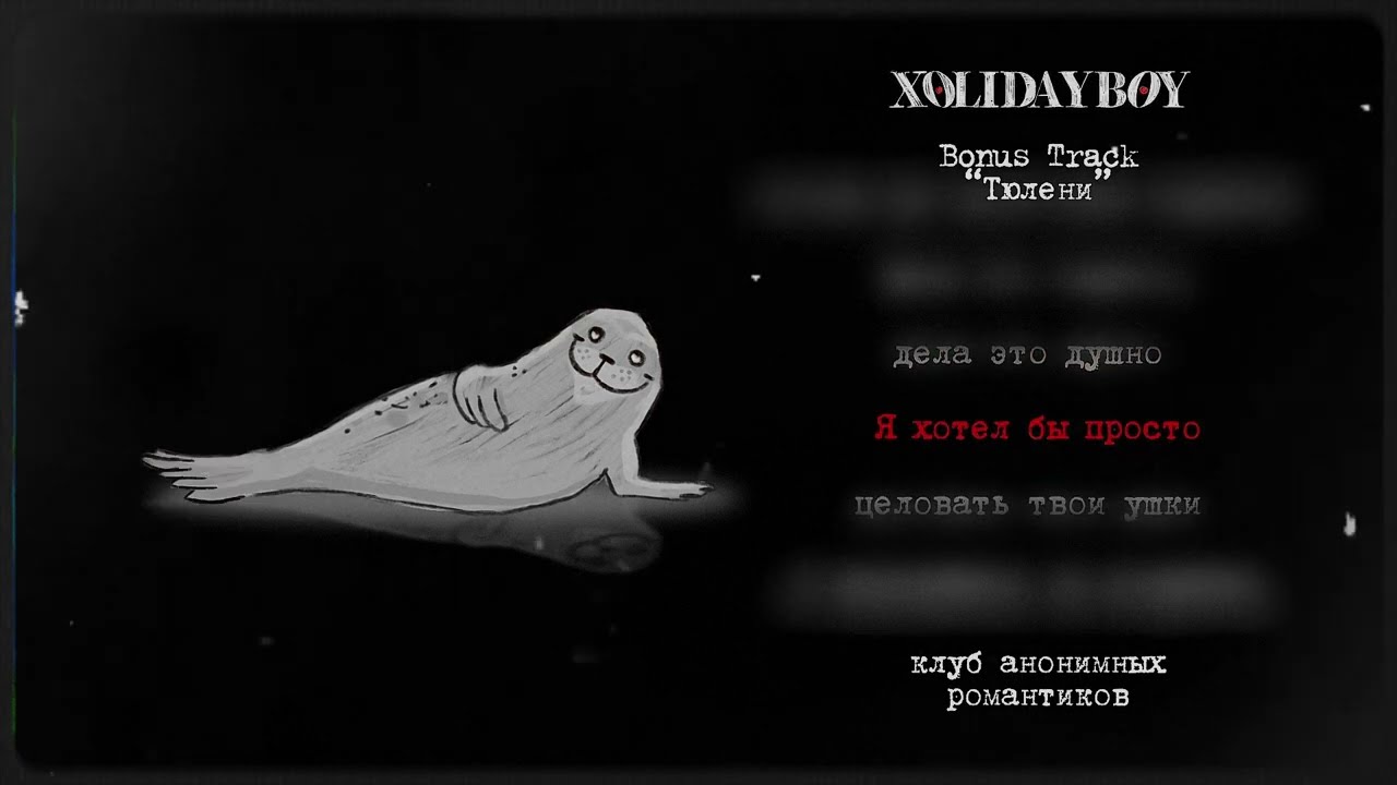 9.XOLIDAYBOY - Тюлени Bonus Track (lyric video) cover art