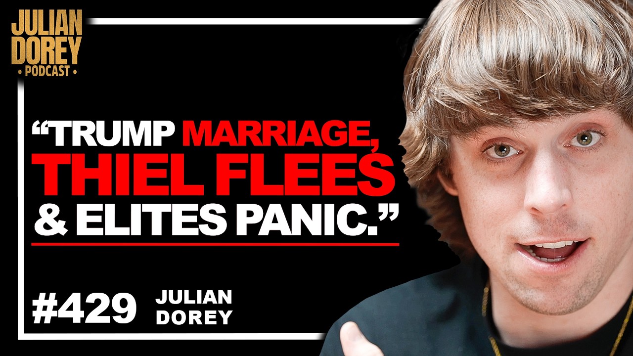 Trump Jr Marries Epstein Web, Thiel FLEES America & RIP Blue Origin | Julian Dorey • 429 cover art